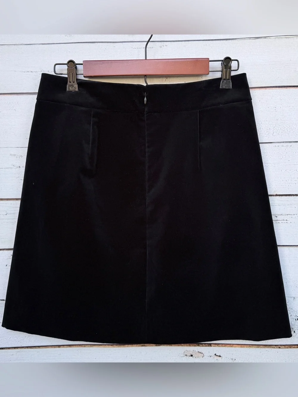 J.Crew Structured Velvet A-Line Mini Skirt with Pockets - Size 6